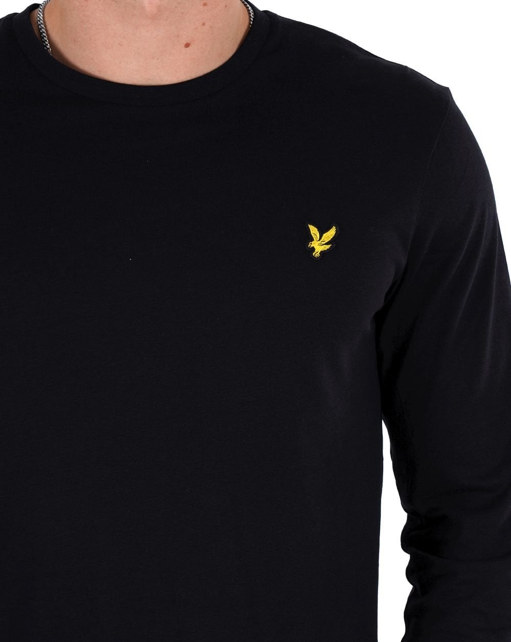 Lyle And Scott – Langärmliges T-Shirt in Schwarz