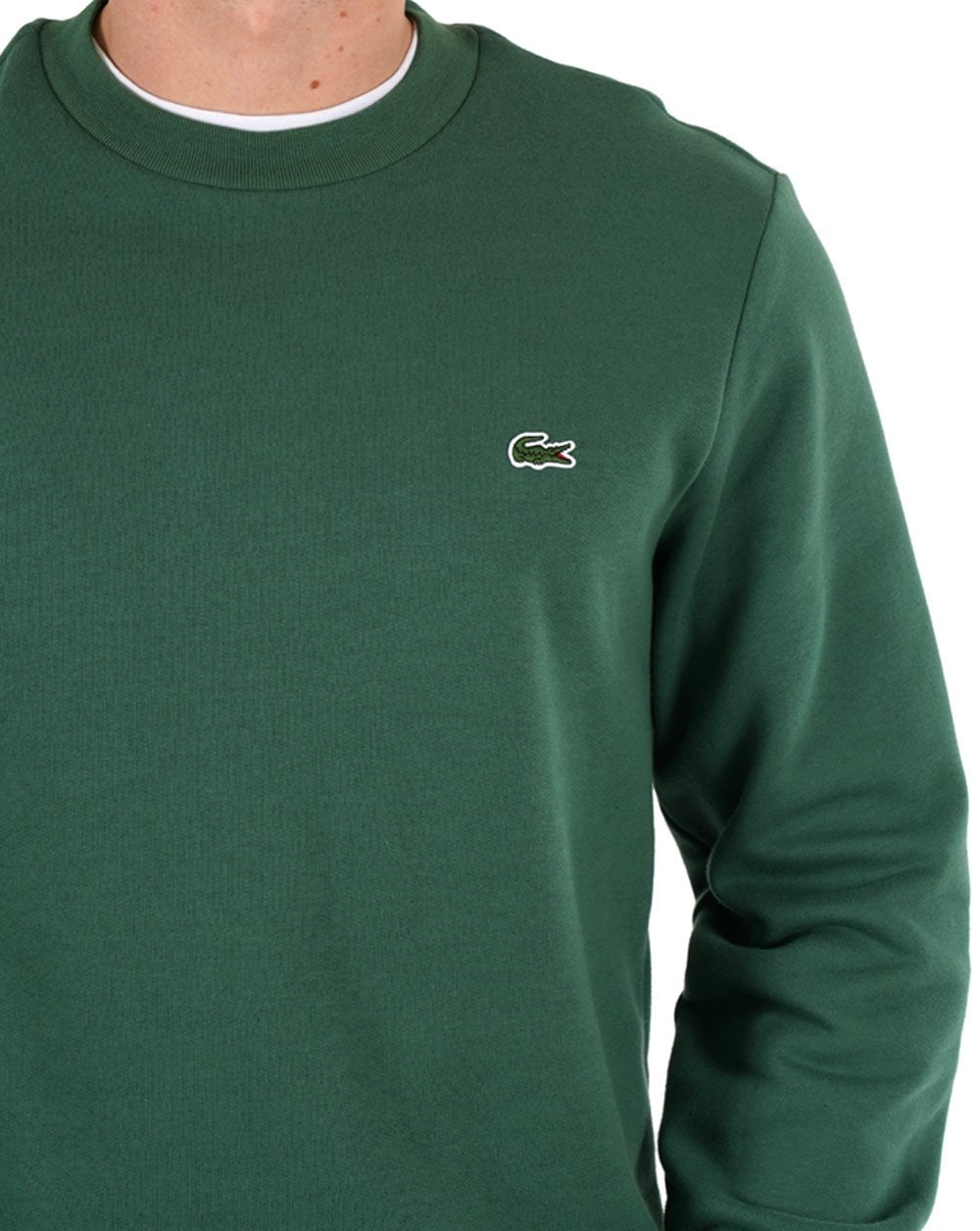 Lacoste Baumwoll-Sweatshirt Dunkelgrün