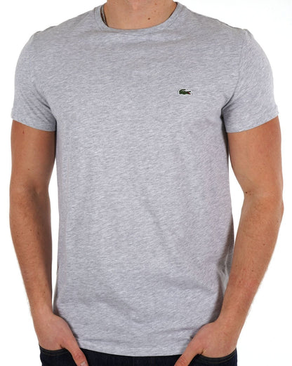 Lacoste T-Shirt Silber Chine