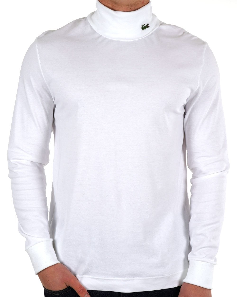 Lacoste Rollkragen Weiß