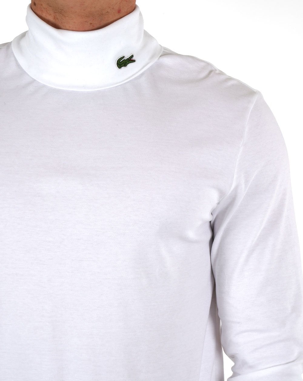 Lacoste Roll Neck White