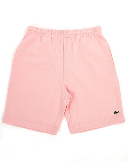 Lacoste Fleece-Shorts in Zartrosa