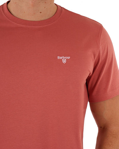 Barbour Sports T-Shirt Pink Clay