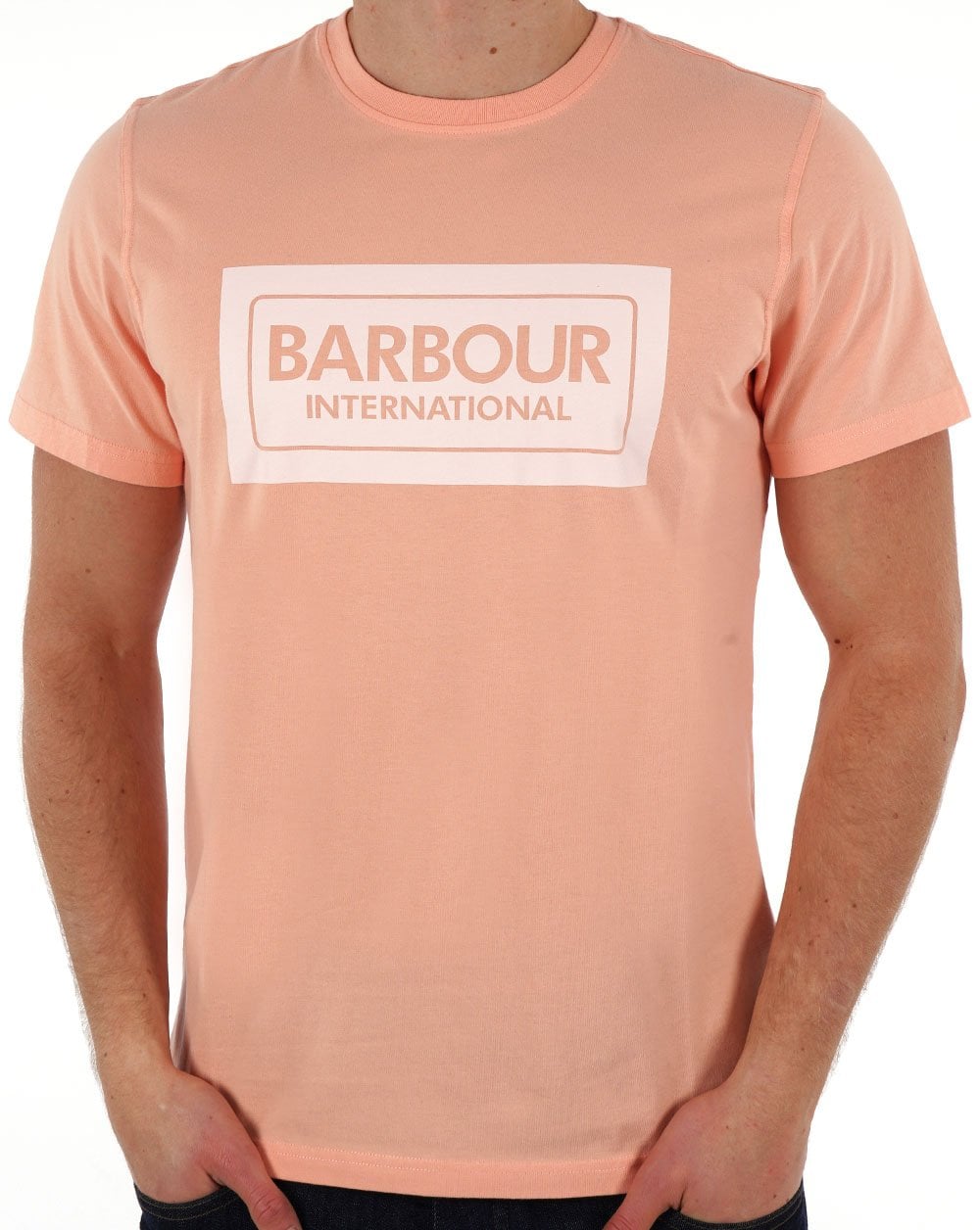 Barbour International Sainter T-shirt Peach Nectar