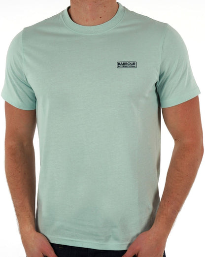 Barbour International – T-Shirt mit kleinem Logo in Grün