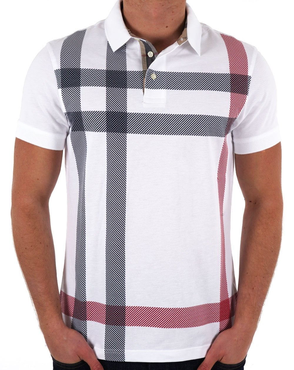Barbour Blaine Polo Weiß
