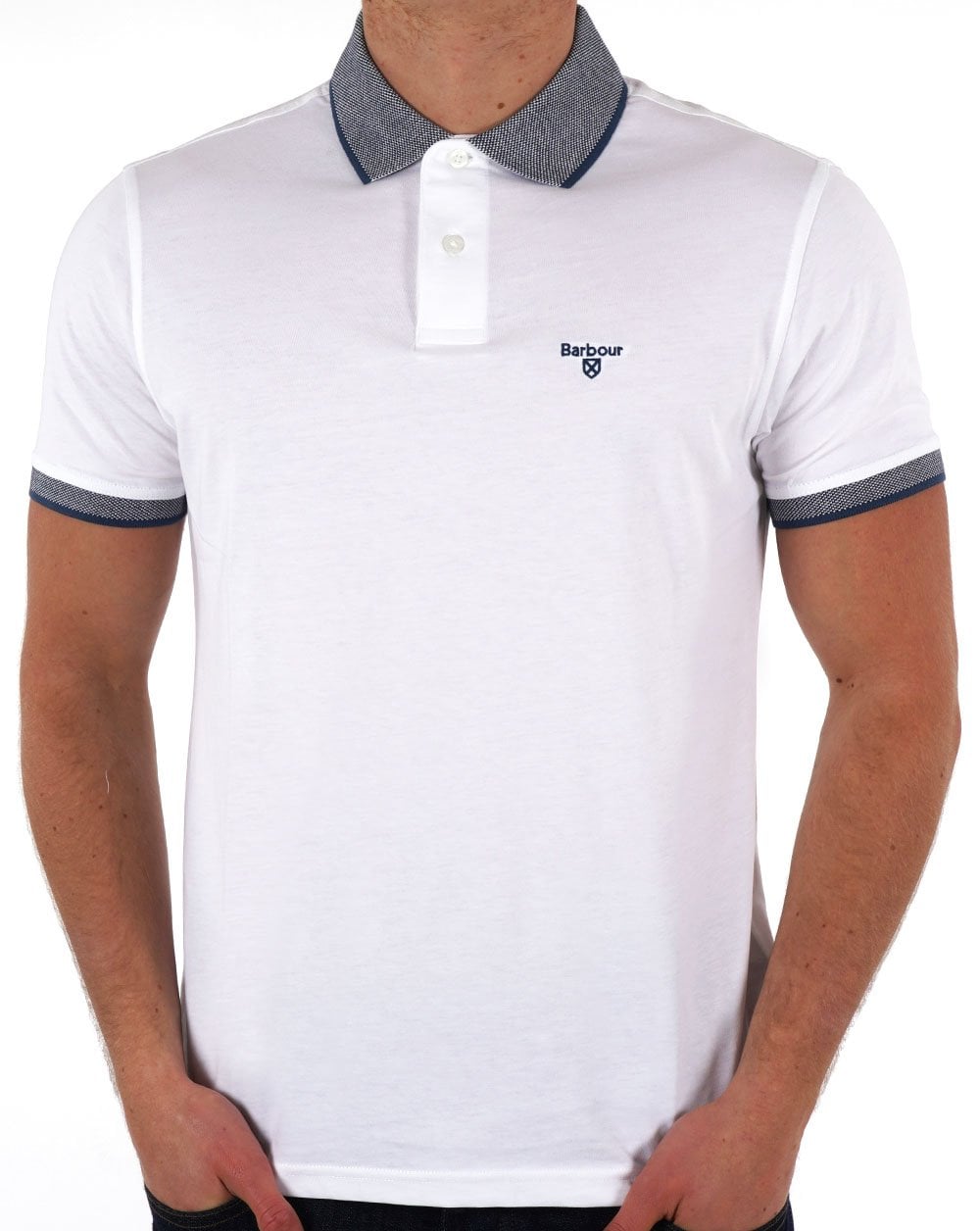 Barbour Cornsay Poloshirt Weiß