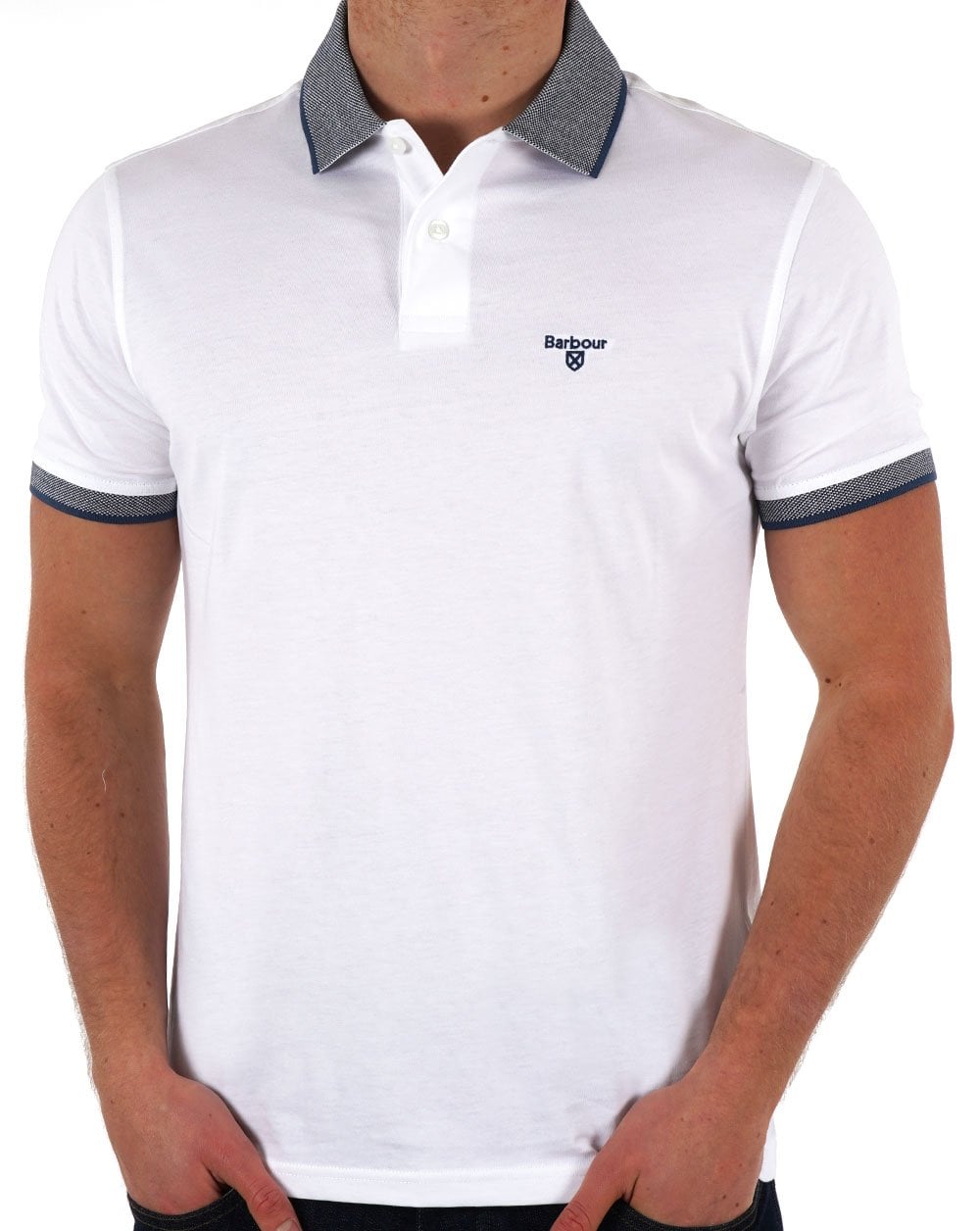 Barbour Cornsay Poloshirt Weiß