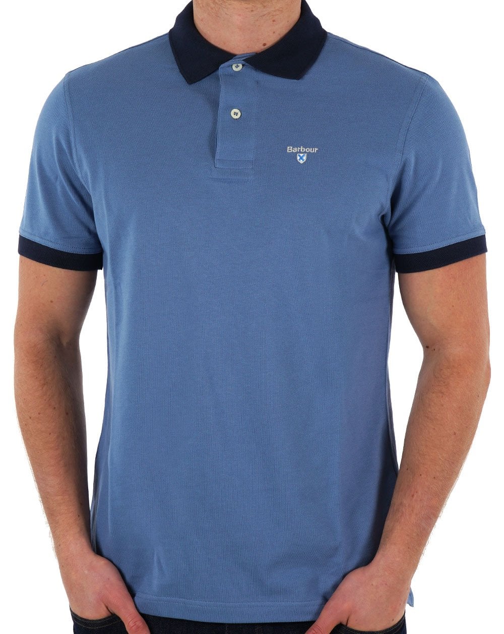 Barbour Lynton Polo Force Blau