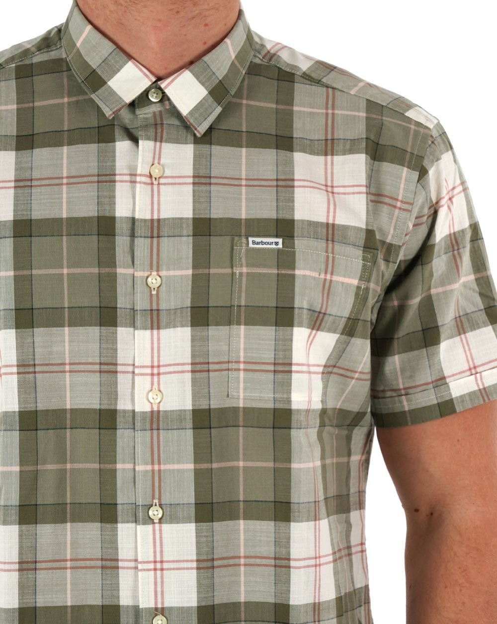 Barbour Gordon SS Sommerhemd Glenmore Olivgrün