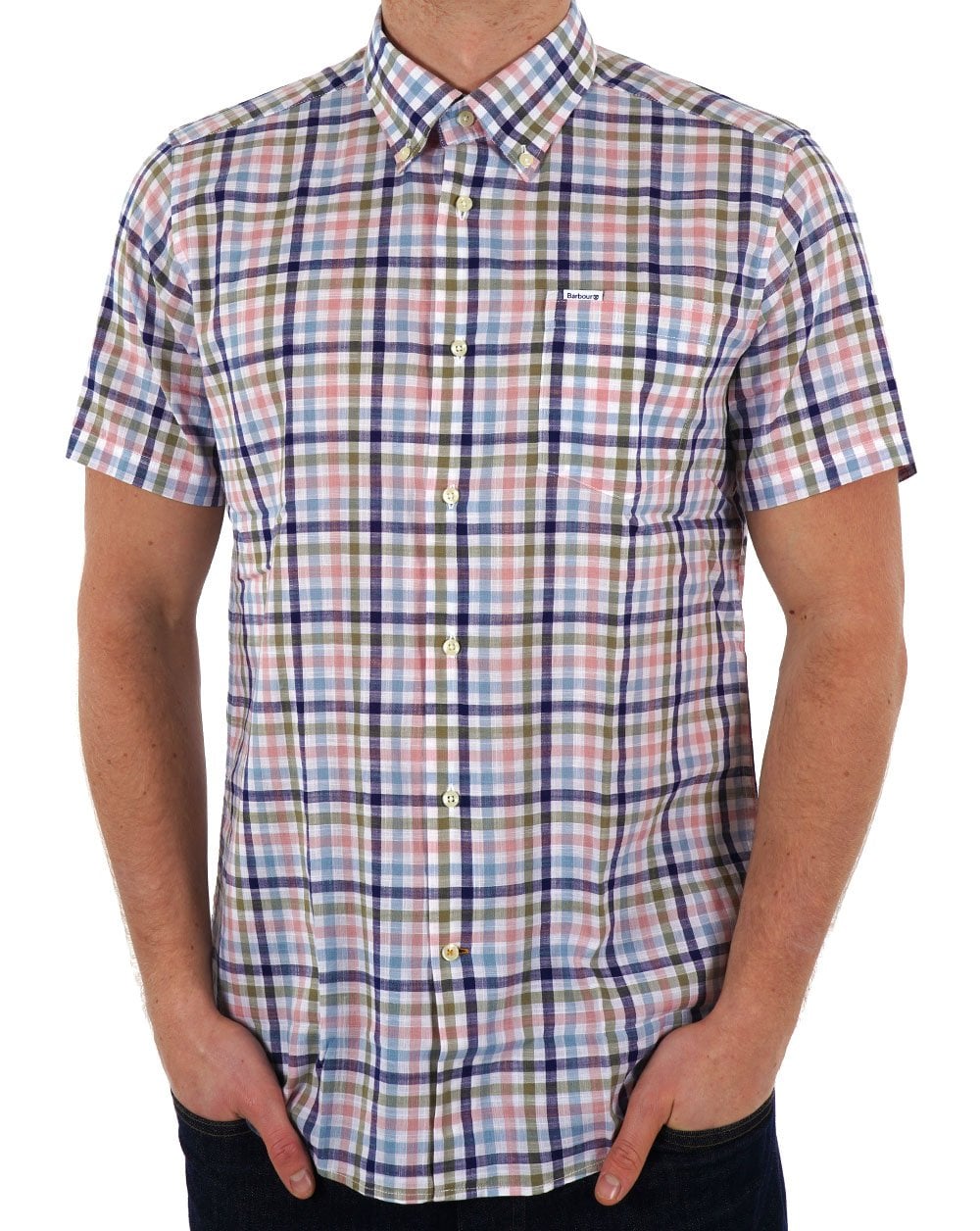 Barbour Kinson SS Maßgeschneidertes Hemd Rosa