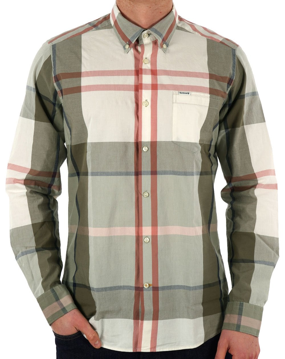Barbour Harris Shirt Glenmore Olive Tartan