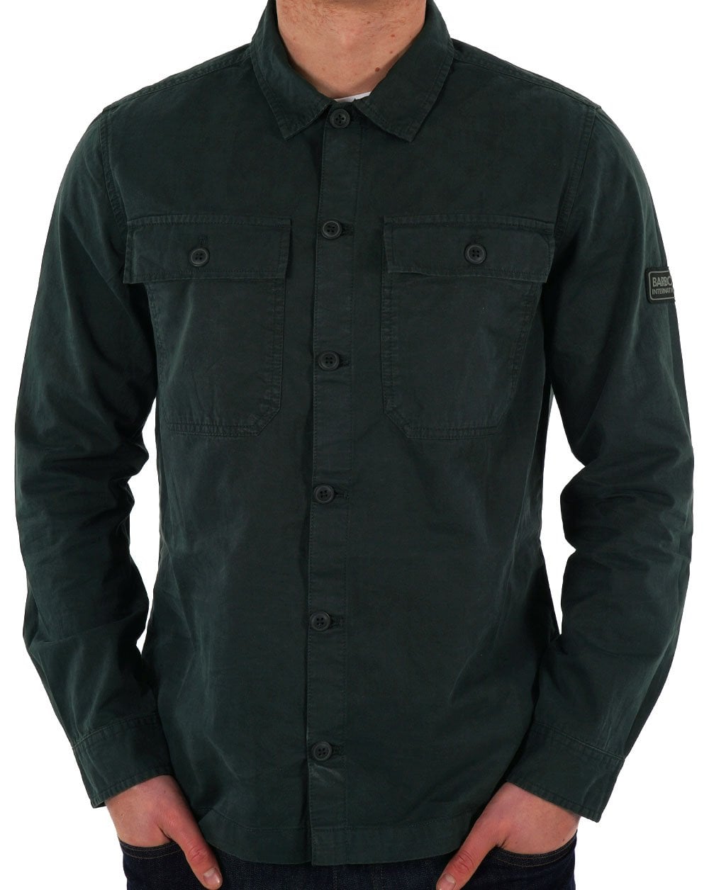 Barbour International Adey Überhemd Forest River Grün