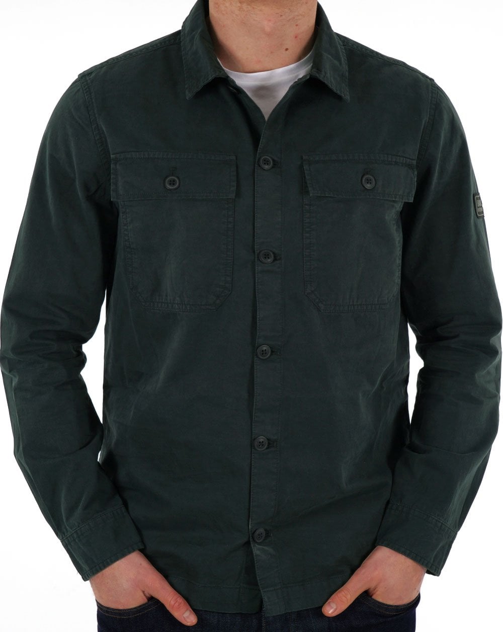Barbour International Adey Überhemd Forest River Grün