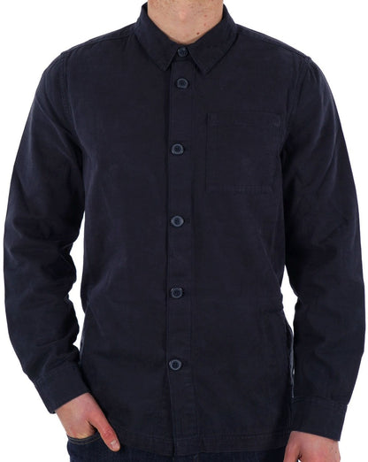 Barbour Washed Overshirt Marineblau