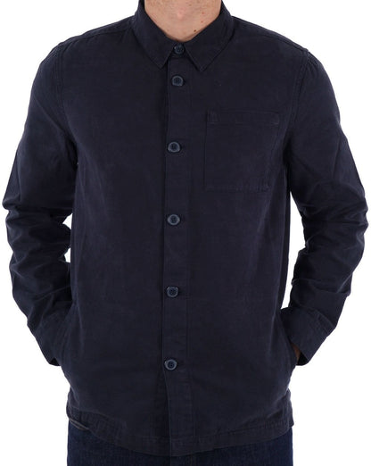 Barbour Washed Overshirt Marineblau