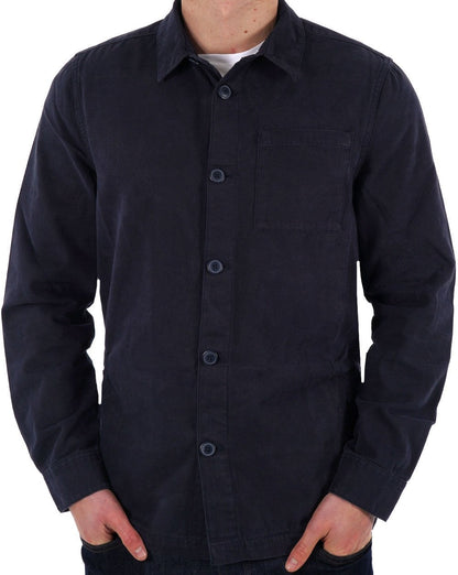 Barbour Washed Overshirt Marineblau