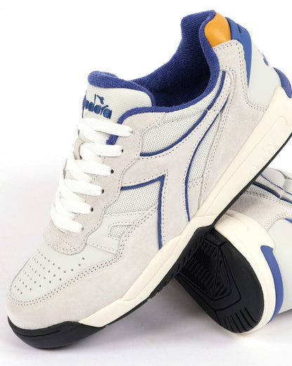 Diadora Winner Games Trainer Weiß/Marineblau/Gold