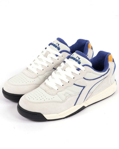 Diadora Winner Games Trainer Weiß/Marineblau/Gold