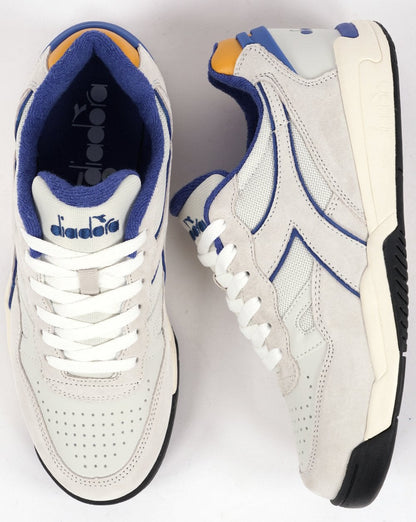 Diadora Winner Games Trainer Weiß/Marineblau/Gold