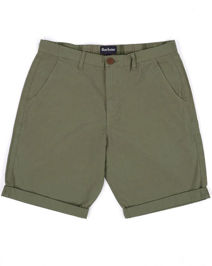 Barbour Glendale Shorts Staubgrün