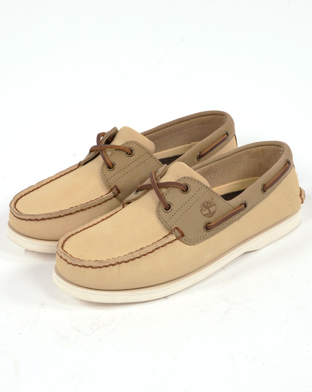 Timberland Classic Boat Schnürschuh, hellgelbes Nubukleder