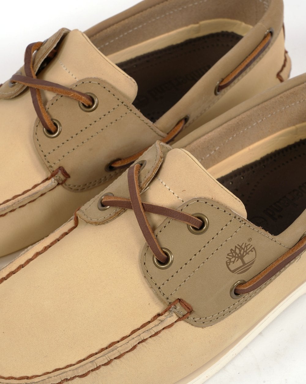 Timberland Classic Boat Schnürschuh, hellgelbes Nubukleder