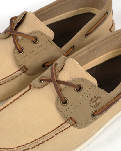 Timberland Classic Boat Schnürschuh, hellgelbes Nubukleder