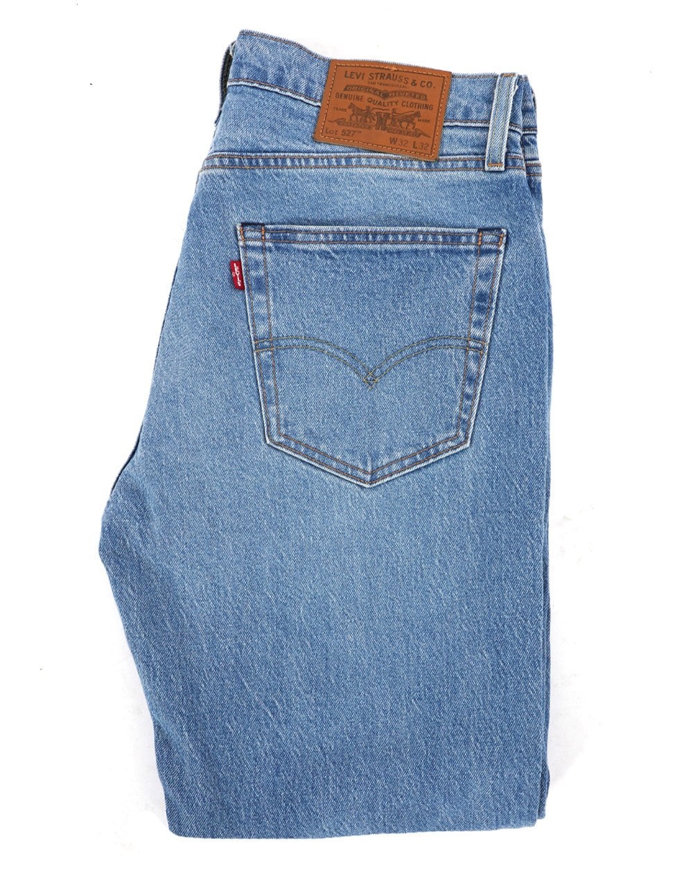 Levi's – 527 – Bootcut-Jeans in mittlerem Indigoblau