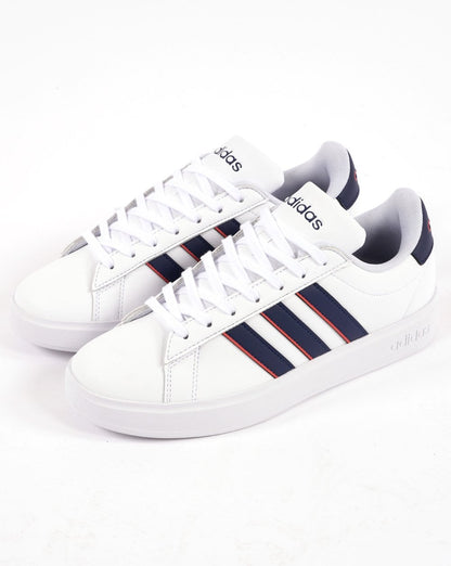 Adidas Grand Court 2.0 Turnschuhe Weiß/Dunkelblau/Rot