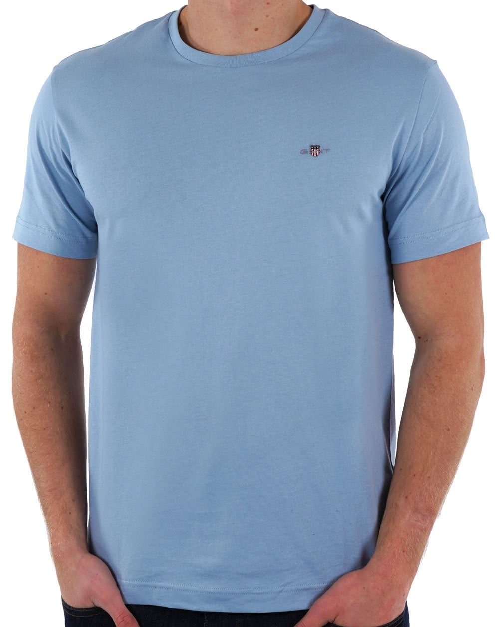 Gant Shield Crew T-Shirt Taubenblau