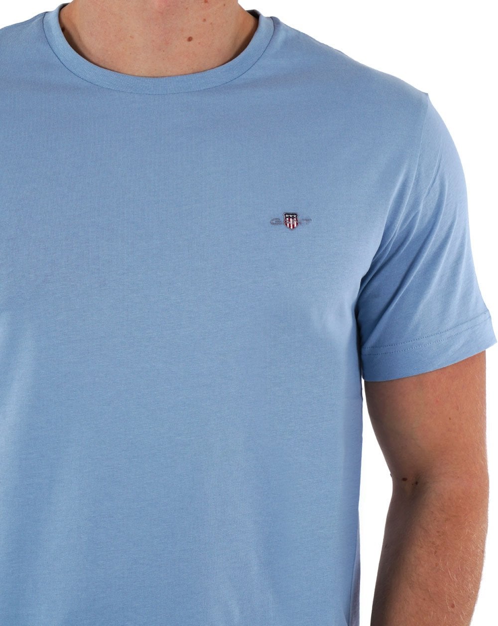 Gant Shield Crew T-Shirt Taubenblau