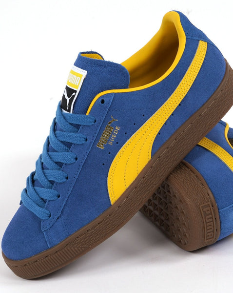 Puma Suede Trainer Bluebird Yellow