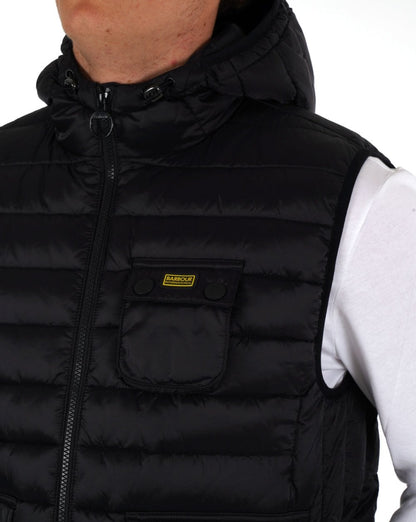 Barbour International Ousten Kapuzenweste Schwarz