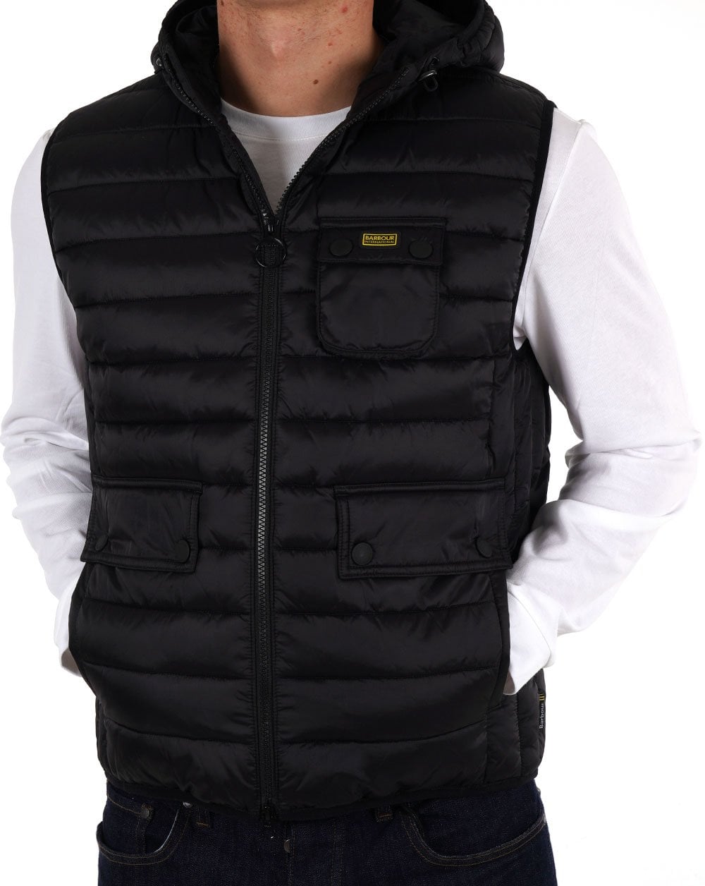 Barbour International Ousten Kapuzenweste Schwarz