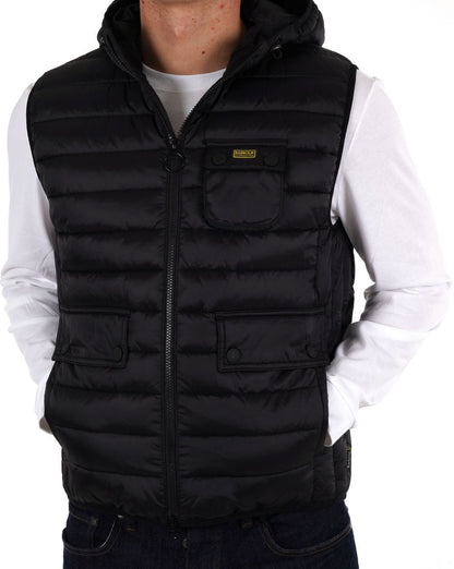 Barbour International Ousten Kapuzenweste Schwarz