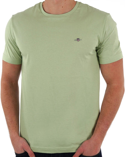 Gant Shield Crew T-Shirt Helles Matcha-Grün