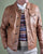 Real Hoxton Leather Trucker Jacket Tan