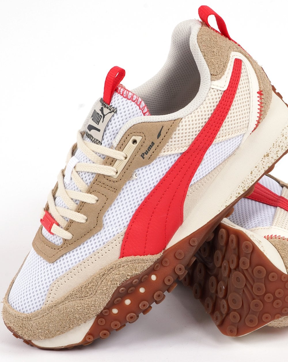 Puma Blktop Rider Preppy Trainer Weiß/Aktivrot