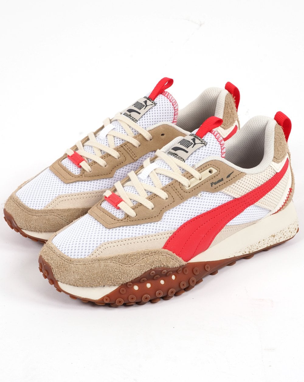 Puma Blktop Rider Preppy Trainer Weiß/Aktivrot