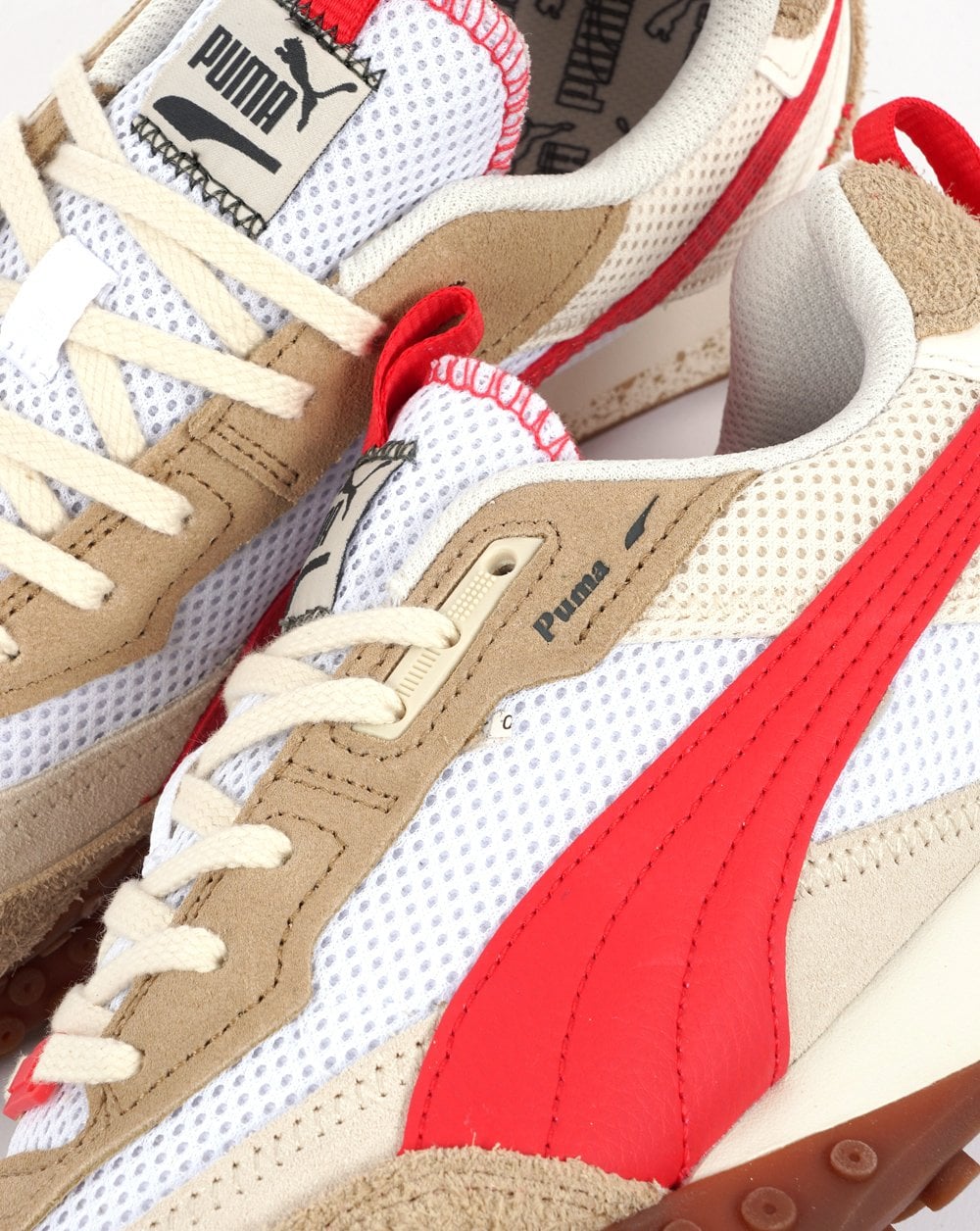 Puma Blktop Rider Preppy Trainer Weiß/Aktivrot