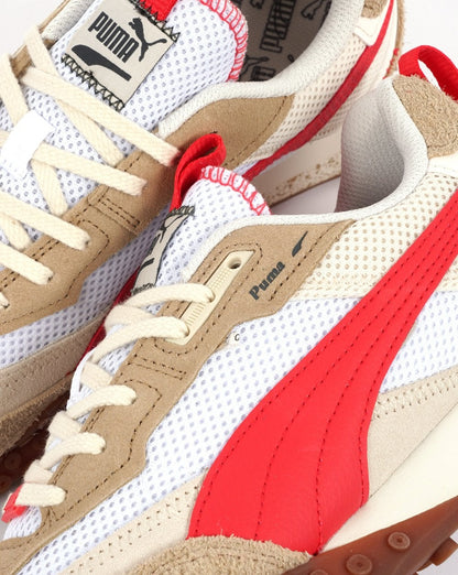 Puma Blktop Rider Preppy Trainer Weiß/Aktivrot
