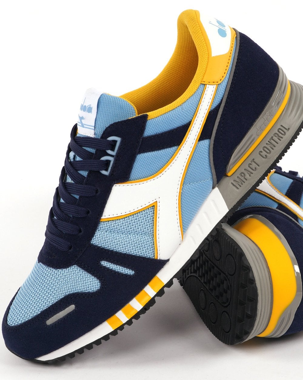 Diadora Titan Trainer Himmelblau/Gelb/Marineblau