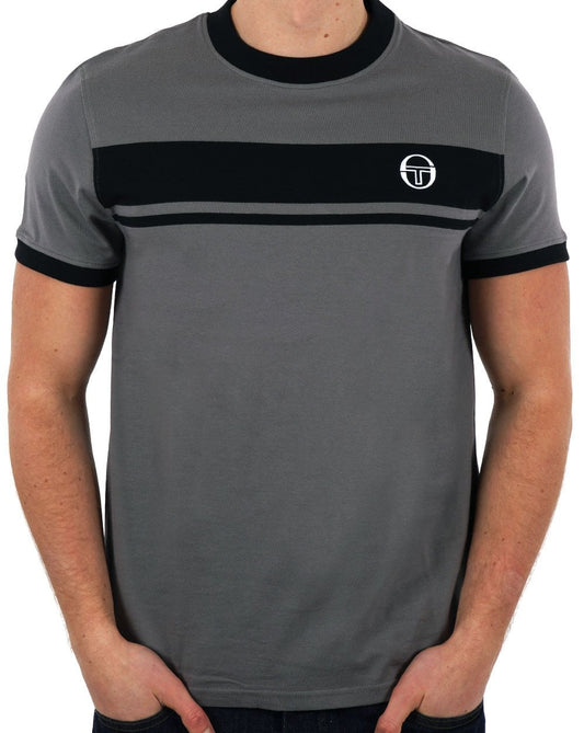 Sergio Tacchini Masters T-Shirt Anthrazit/Schwarz
