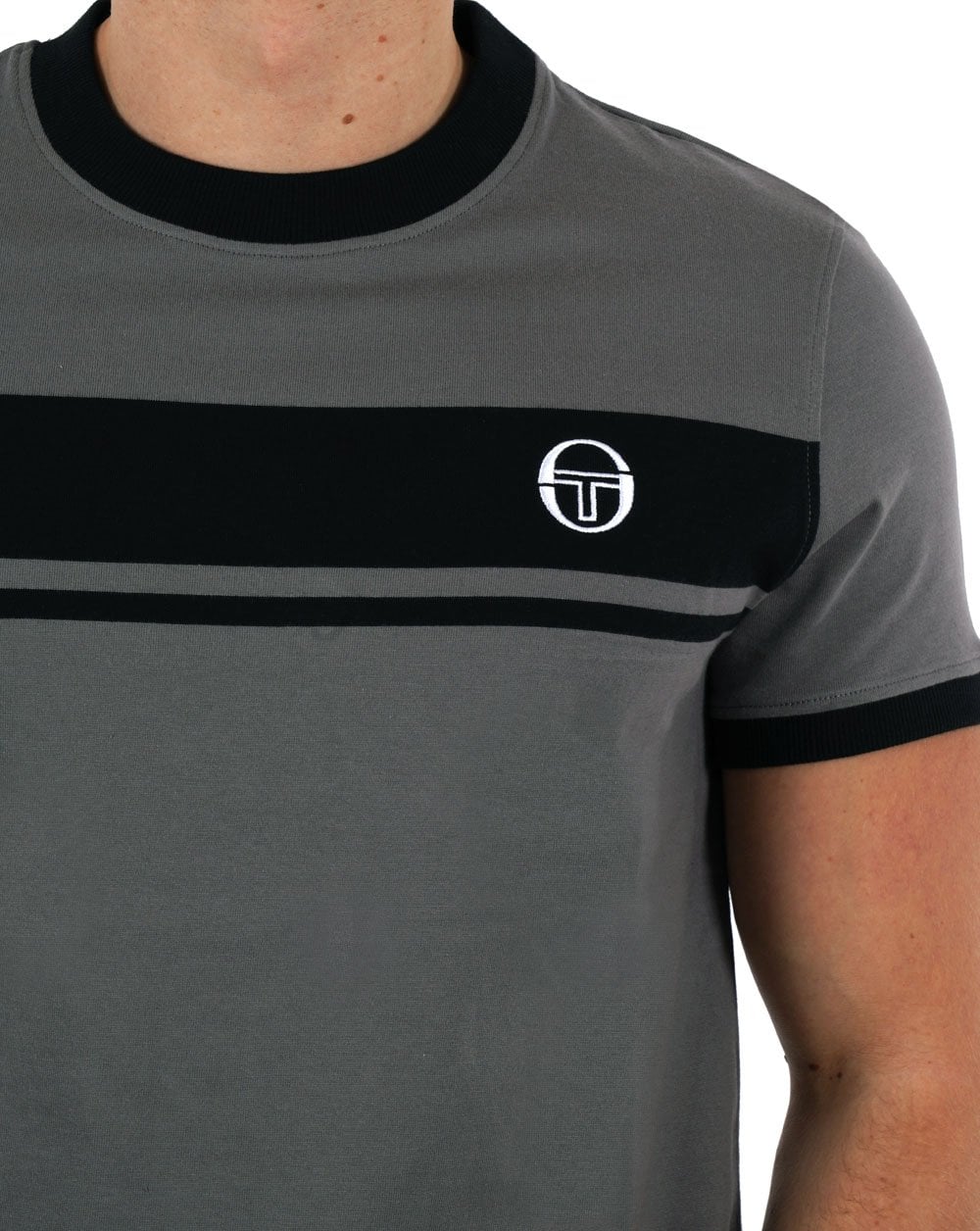 Sergio Tacchini Masters T-Shirt Anthrazit/Schwarz
