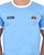 Ellesse Ringer T Shirt Sky Blue/White