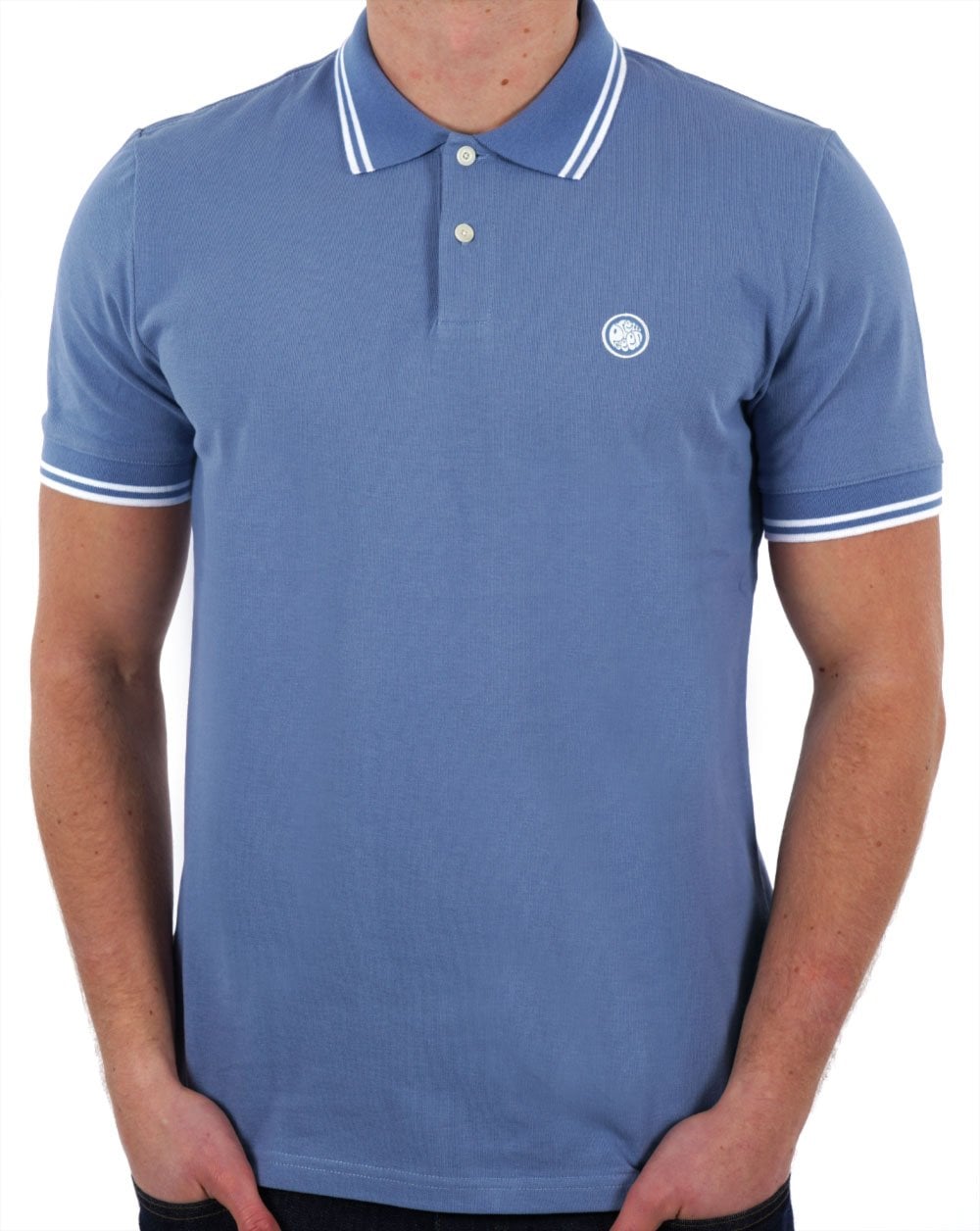 Pretty Green Barton Poloshirt Mittelblau