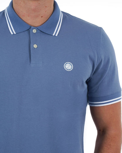 Pretty Green Barton Poloshirt Mittelblau