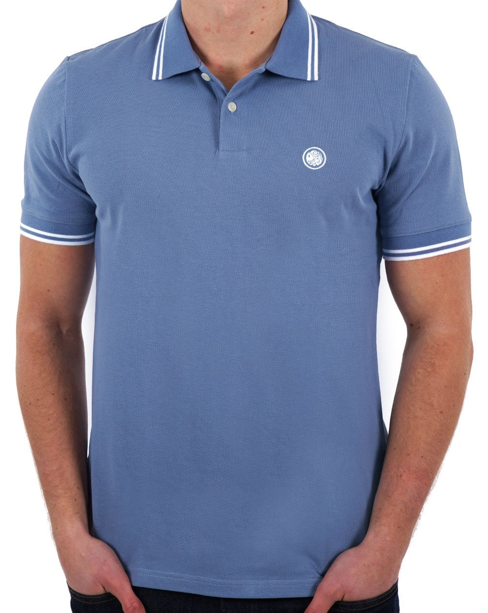 Pretty Green Barton Poloshirt Mittelblau