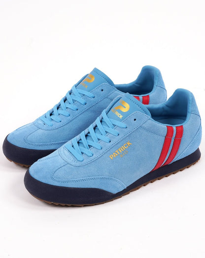 Patrick Rio Sneakers Mineralblau/Rot
